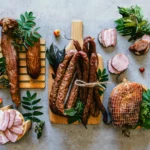 kulma wędliny tradycyjnie wędzone zdrowe smaczne mięso sklep internetowy stacjonarny gdów Zestaw Konesera [szynka domowa, polędwiczka wędzona, kiełbasa wiejska, kiełbasa krakowska podsuszana, boczek gotowany, kabanos wieprzowy]